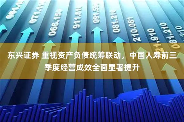 东兴证券 重视资产负债统筹联动,中国人寿前三季度经营成效全面显著提升